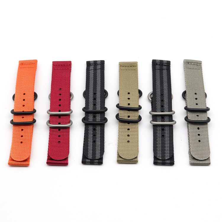 2024 Hot Selling Custom Nylon Watch Straps with 316 Stainless Steel Buckles 20 mm Smart Watch Straps