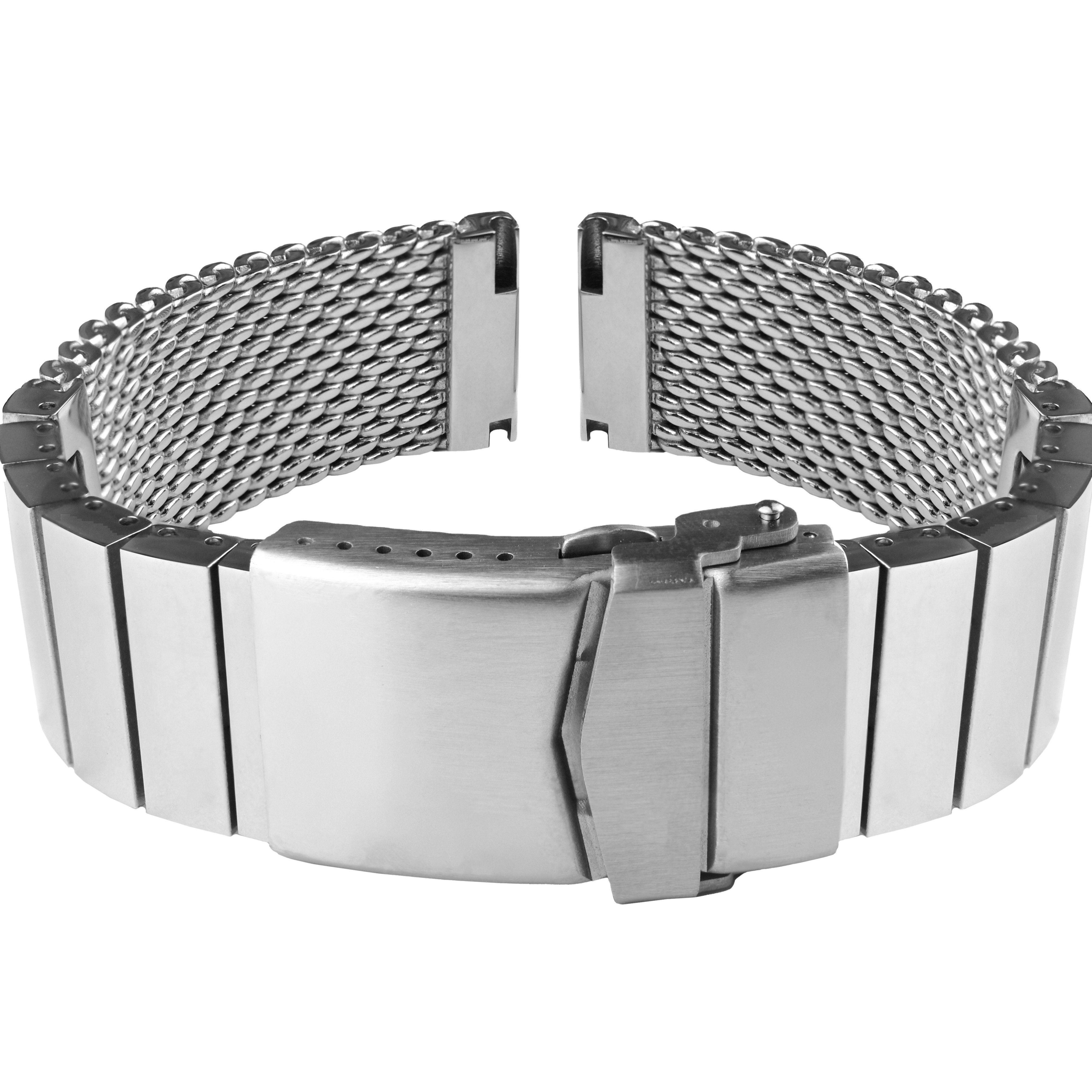 GD380 Smart Watch Bands & Accessories Wristband Solid Metal 20-22mm Steel Watch Straps with Stainless Steel Buckle