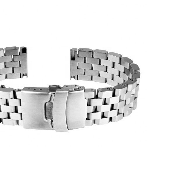 Luxury 20mm Solid Stainless Steel Watch Band GD001 Silver Metal Bracelets Smart Watch Bands Accessories for 18-24mm Wrist