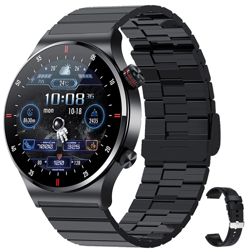 Qw33 BW0382 Smartwatch Advanced Magnetic Charging Mens Hd Display Multiple Sport Modes Health Monitoring Nfc Control Smart Watch