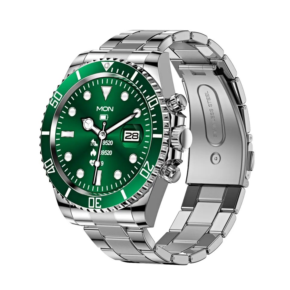 AW12 Smart Watch reloj inteligente BT Call Men Business Classic with Heart Rate Blood Oxygen Monitor Fitness Tracker