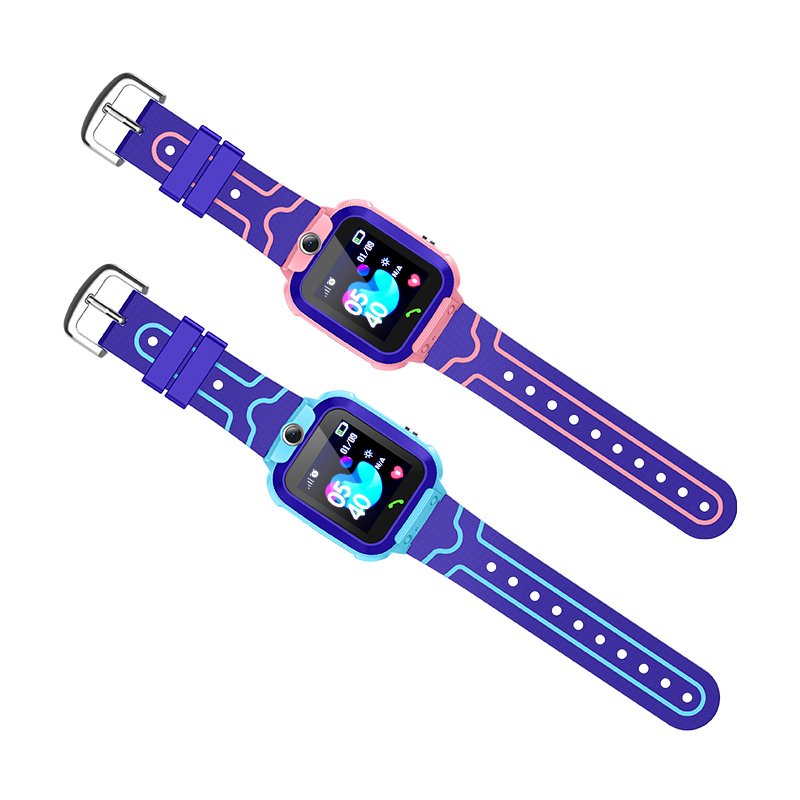 2024 kids smart watch gps tracker phone call reloj inteligente q12 para ninos remote monitor q12 kids smart watch