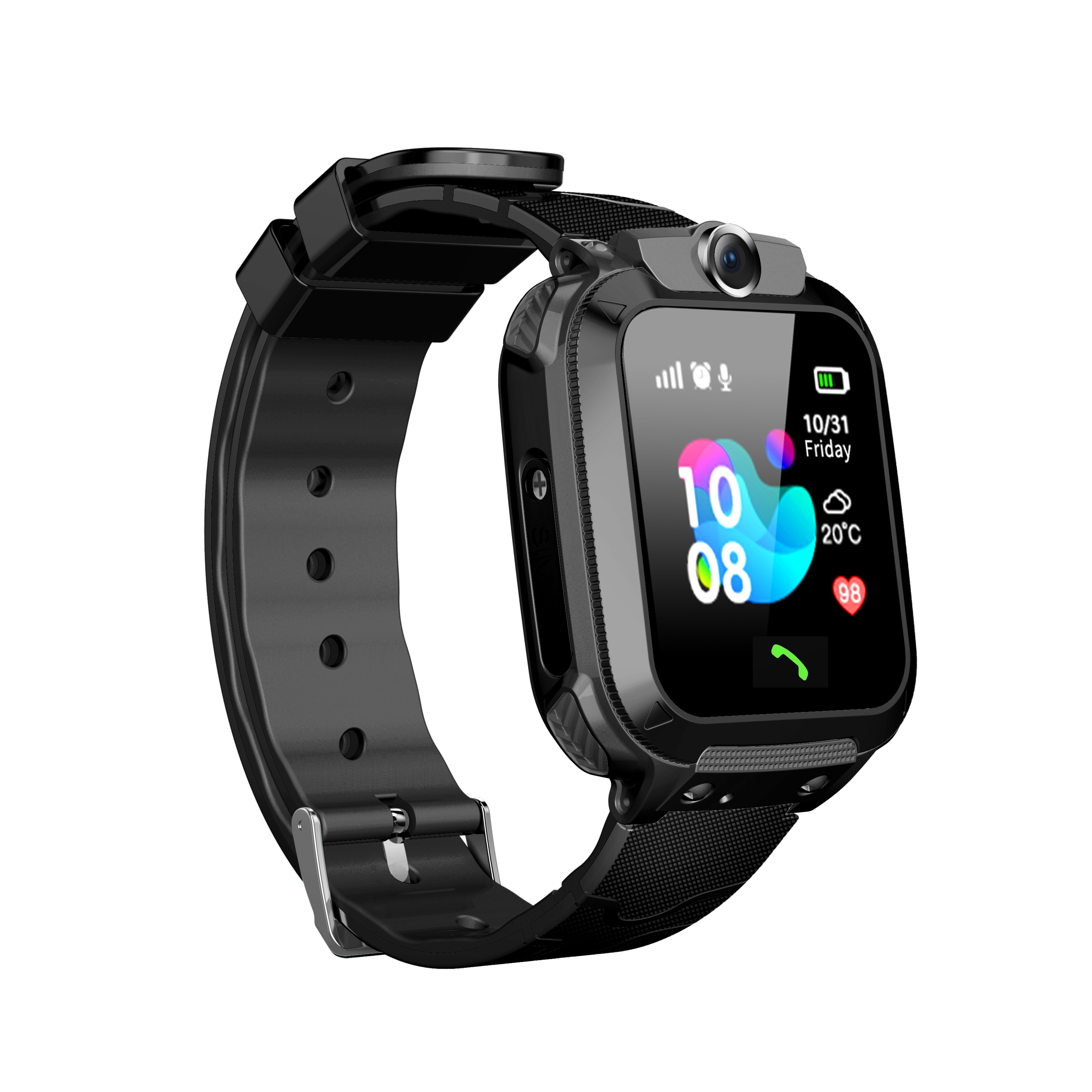 2024 kids smart watch gps tracker phone call reloj inteligente q12 para ninos remote monitor q12 kids smart watch