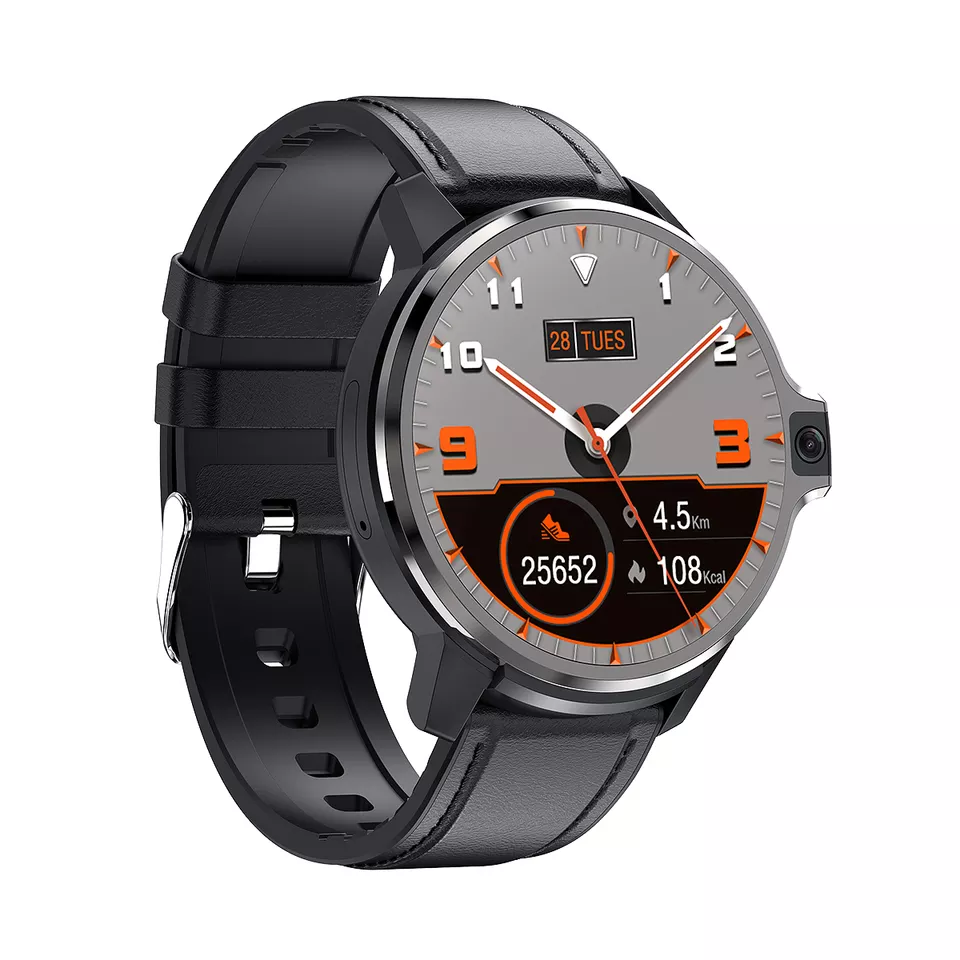 4G Quad-cord DM30 Smart Watch with Android 9.1 Dual 5MP Cameras Wifi GPS Smartwatch Support Sim Card Different Languages