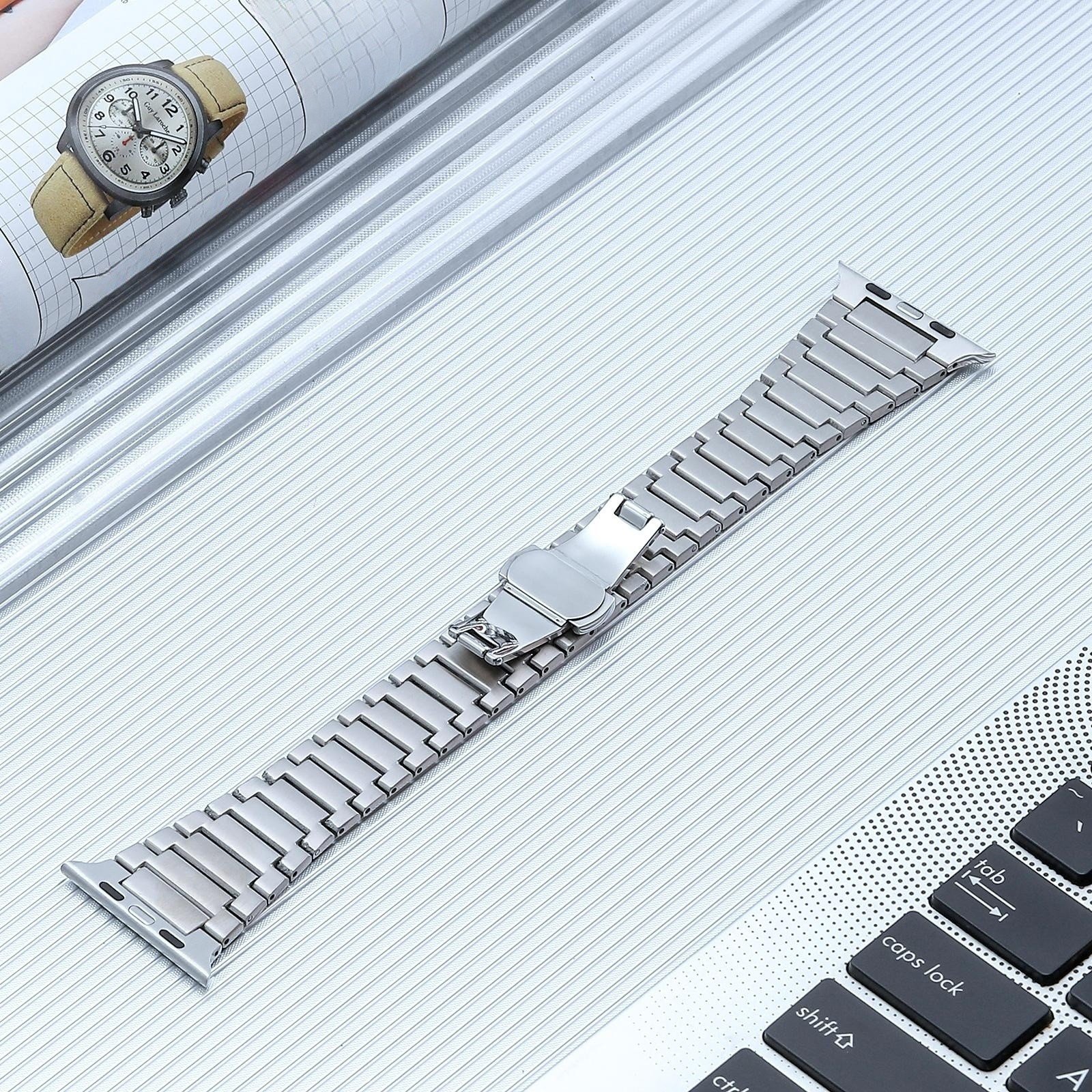 For IWatch Ultra Strap 49mm Metal Smart Watch Band 316 Stainless Ultra Band For 45mm 44mm Luxury Titanium Watch Band