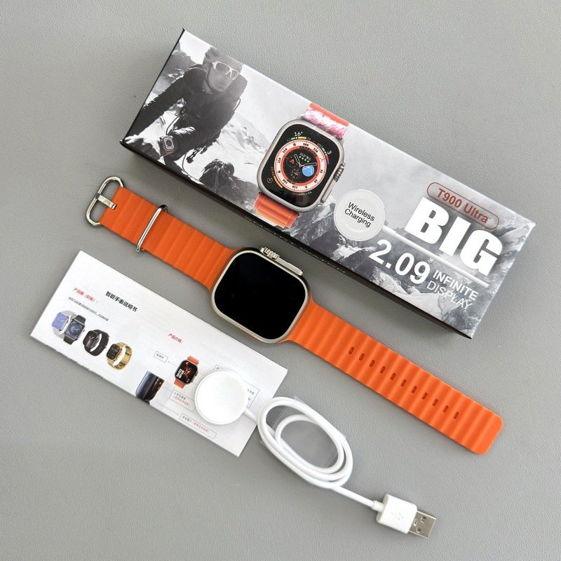 New cheap 2.09inch sport smart watch T900ultra2 smartwatch, T900 ultra BT calling watch popular gift factory wholesale