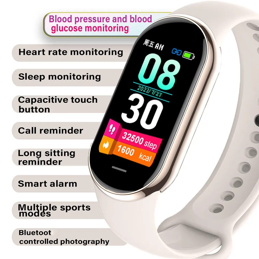 Popular Mi Band 8 Smart Watch M8 M7 M6 M5 M4 Smart Band Fitness Smartband Mi Bracelet M 8 Smartwatch M8