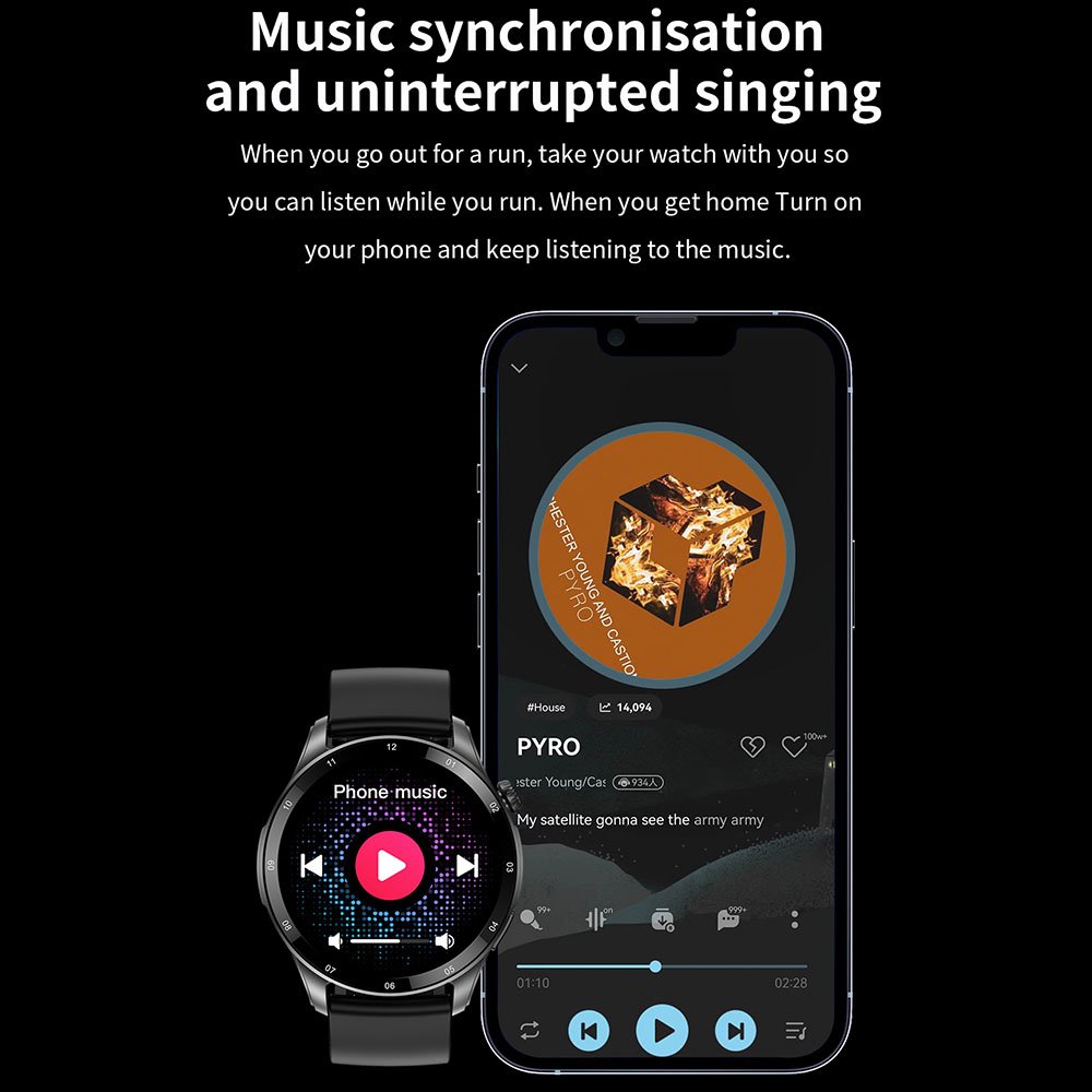 Custom watchface Smartwatch 2023 1.43'' screen BT calling OEM smart watch Waterproof smart bracelet with 3 optional straps