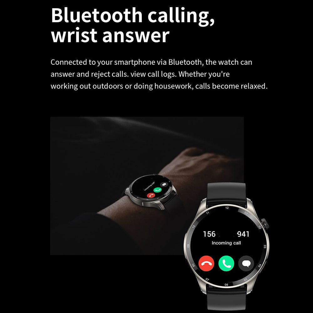 Custom watchface Smartwatch 2023 1.43'' screen BT calling OEM smart watch Waterproof smart bracelet with 3 optional straps