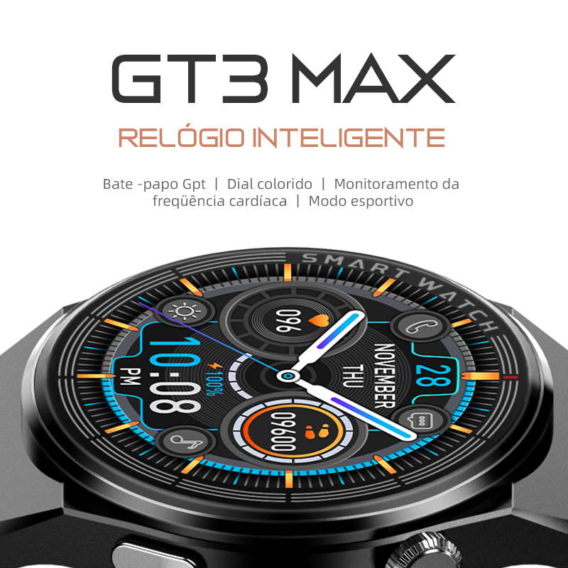 2024 NEW GT3 MAX Smart Watch 1.53Inch Tracker Waterproof Gt3 Pro Max Ai Voice Assistant Smartwatch Watch Reloj Inteligente