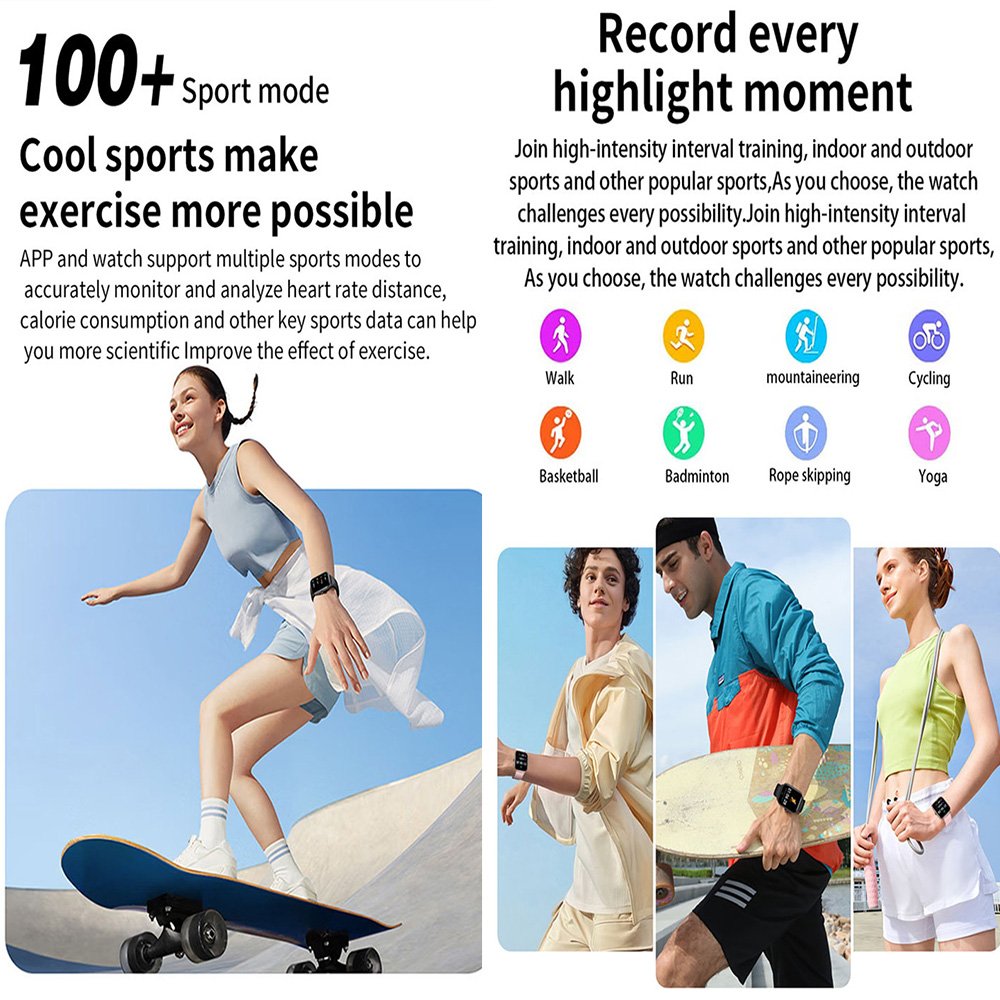 Newest L26 1.96 inch Screen 350 MAH Smartwatch Body Temperature BT Calling fitness Tracker 2023 Smart Watch Reloj
