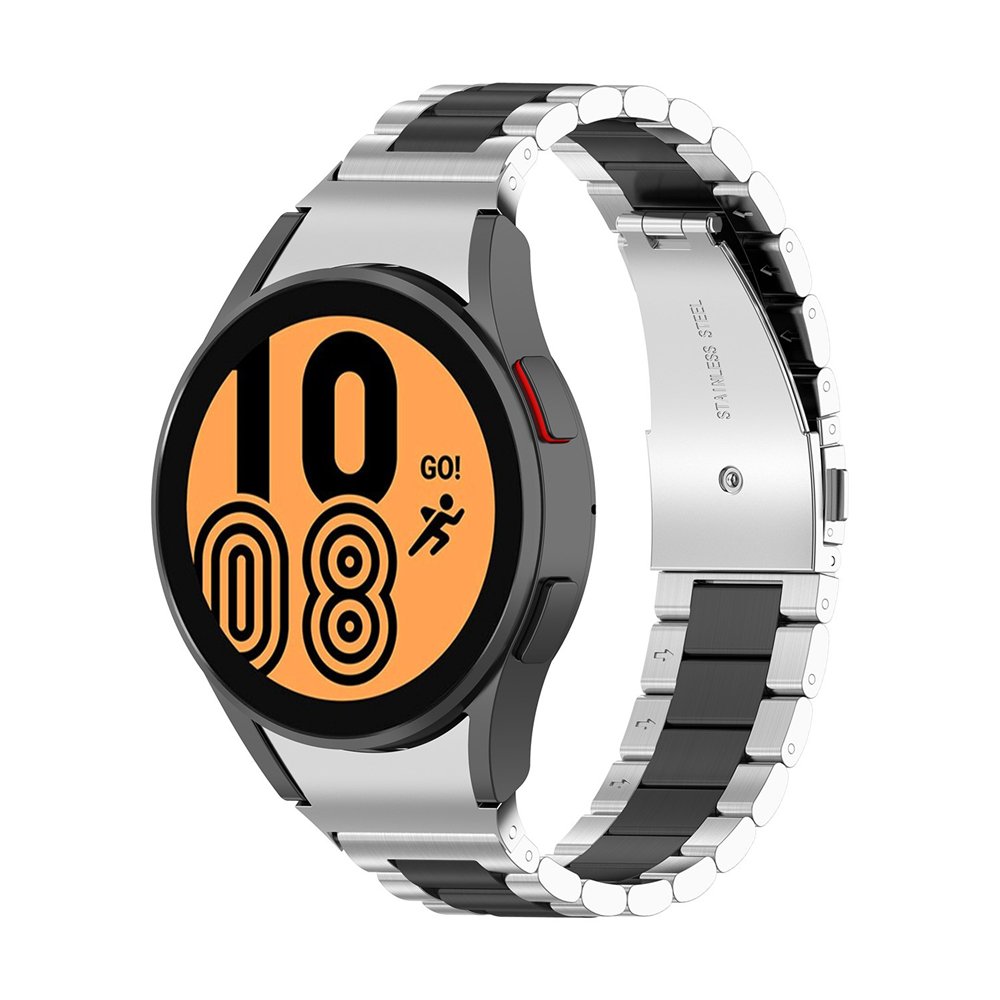 Band Wrist Strap Curved End Bracelet No Gaps Stainless Steel Classic 46mm 42mm/watch4 5 Pro 44mm 40mm for Samsung Galaxy Watch 4