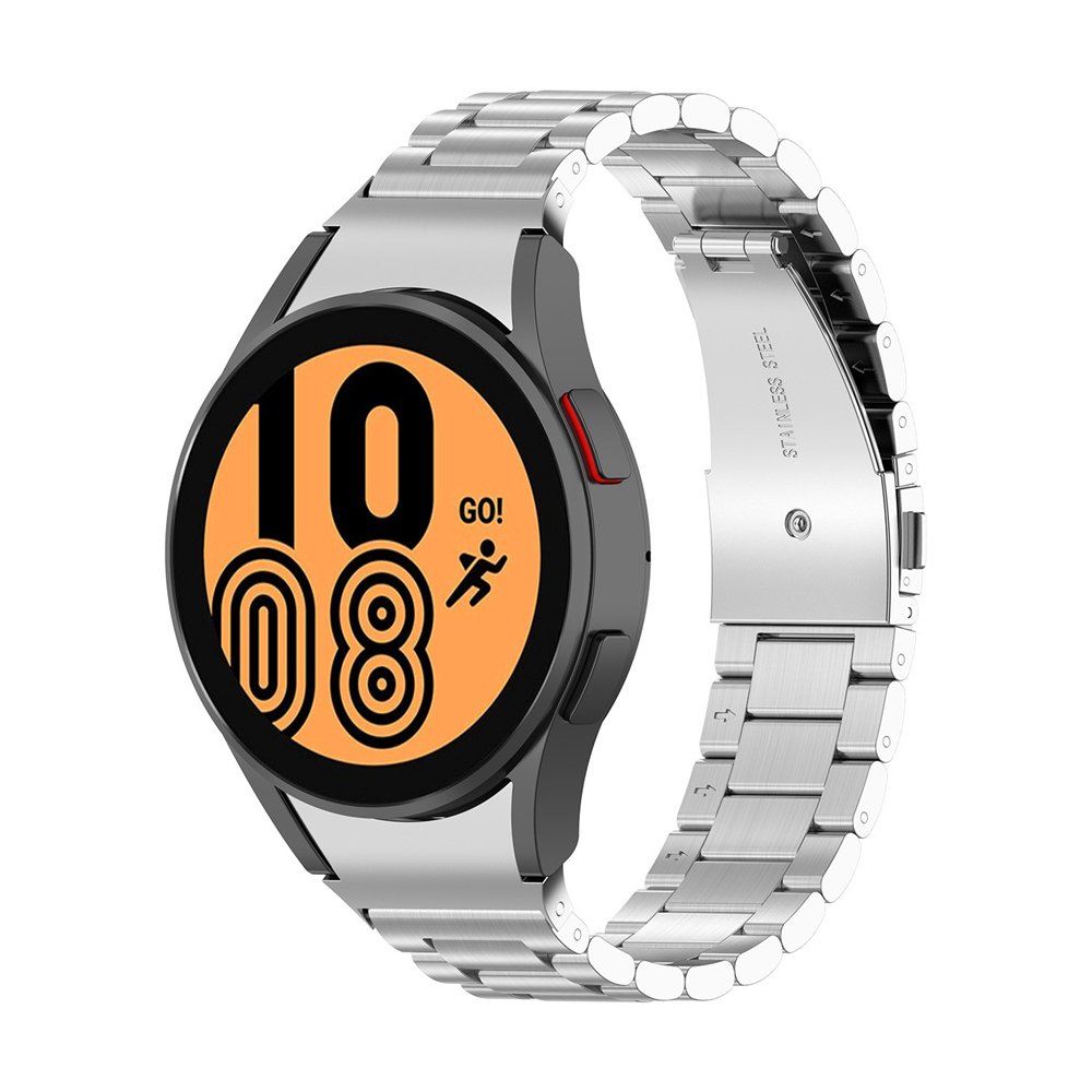 Band Wrist Strap Curved End Bracelet No Gaps Stainless Steel Classic 46mm 42mm/watch4 5 Pro 44mm 40mm for Samsung Galaxy Watch 4