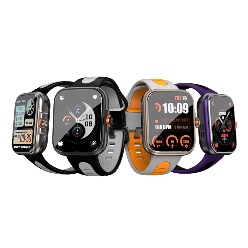 S126 Smart Watch Square 1.78 Inch AMOLED Screen Bracelet True GPS Sport Monitor Smartwatch With Heart Rate