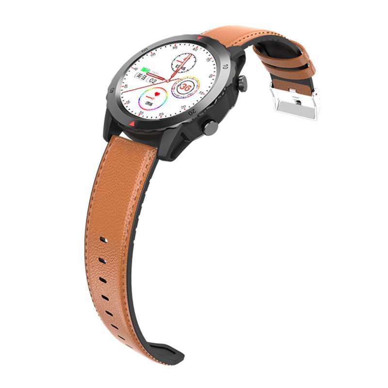Hot Selling Custom Heart Rate Blood Pressure Detection And Sleep Monitoring Smart Watch Leather Band