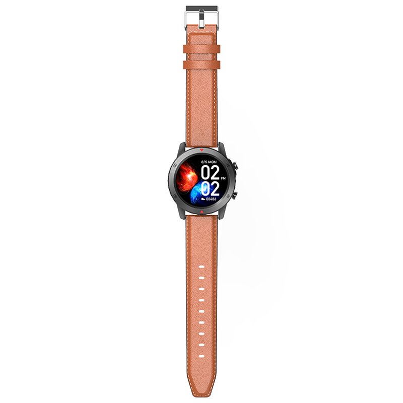Hot Selling Custom Heart Rate Blood Pressure Detection And Sleep Monitoring Smart Watch Leather Band