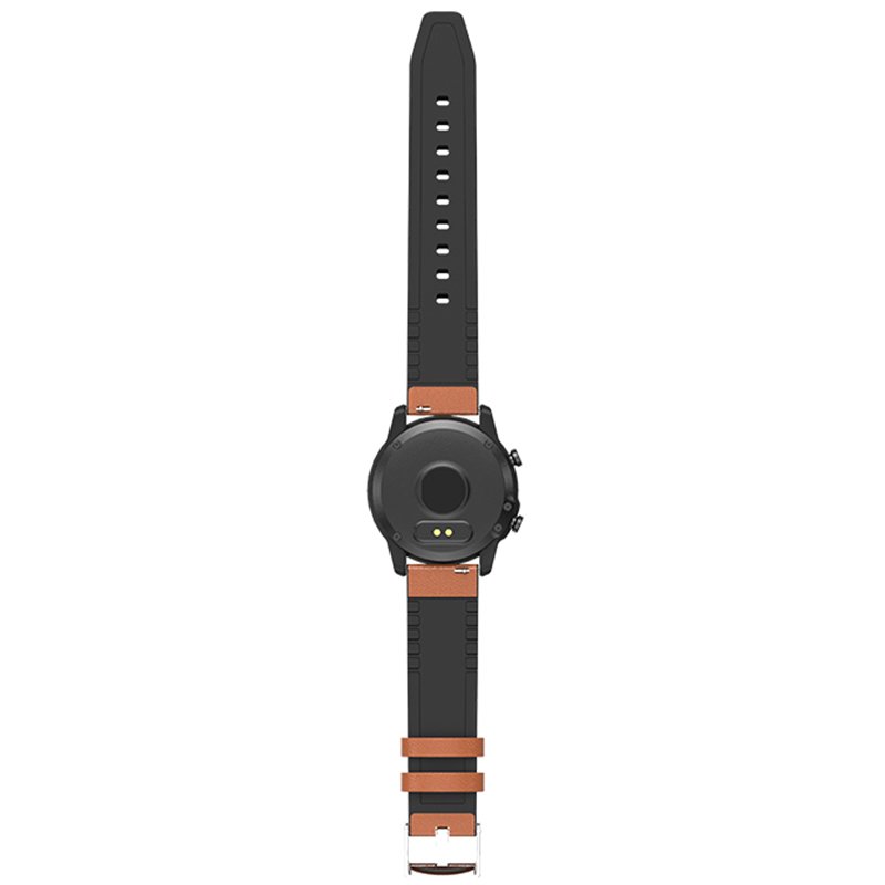 Hot Selling Custom Heart Rate Blood Pressure Detection And Sleep Monitoring Smart Watch Leather Band