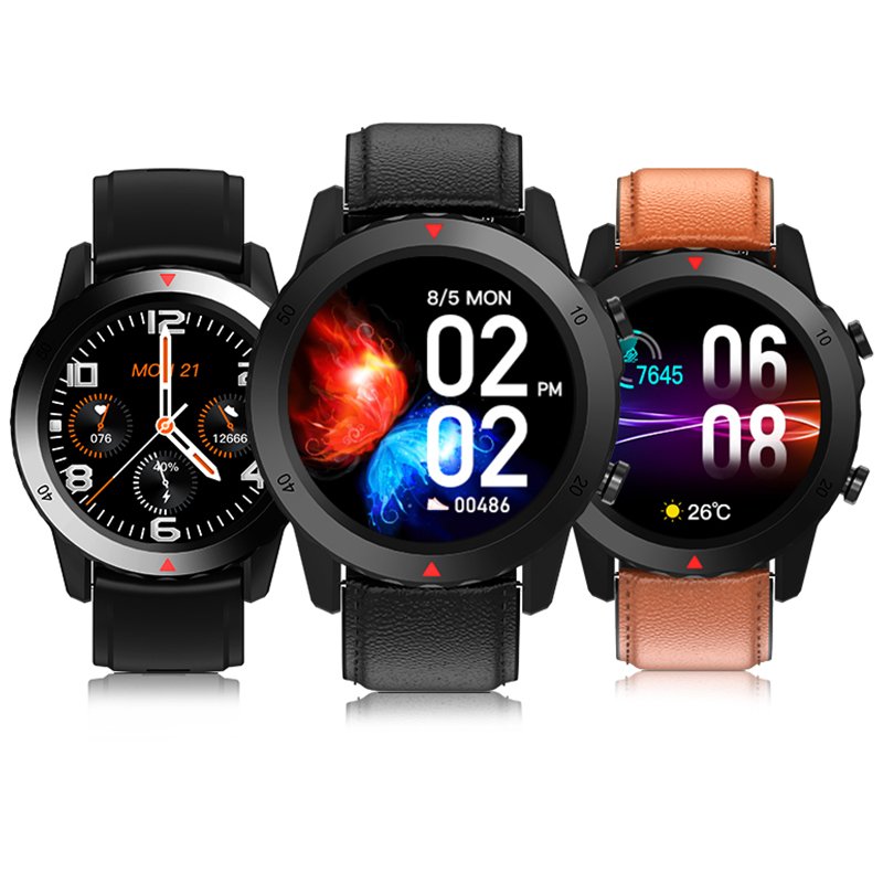 Hot Selling Custom Heart Rate Blood Pressure Detection And Sleep Monitoring Smart Watch Leather Band