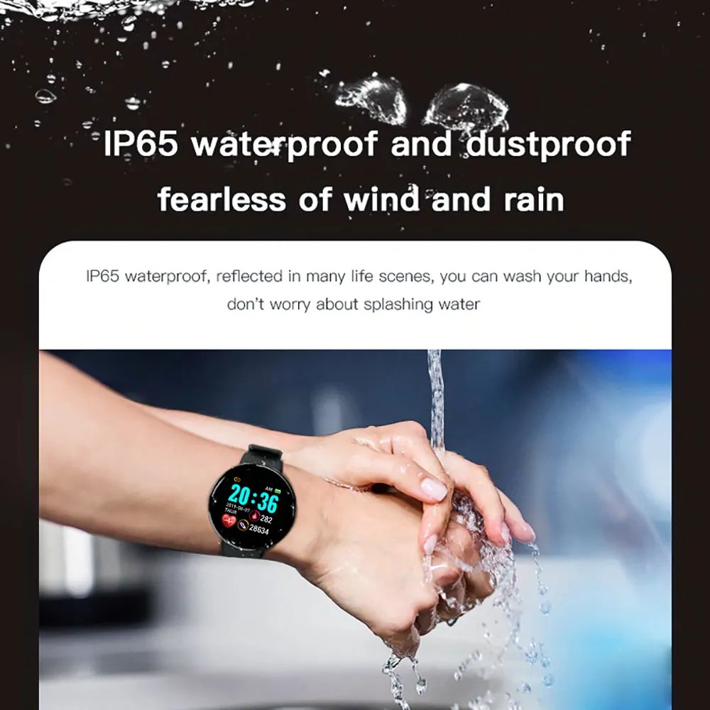 Eraysun D18 Smart Watch Men Women Fashion Blood Pressure Waterproof Digital Watches Sports Fitness Tracker Smartwatch