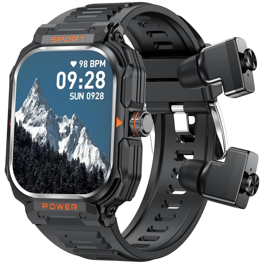 2024 New Premium Smart Watch with Earbuds 2 in 1 Headphones & Smartwatch, Fitness Tracker with Heart Rate Sleep Monitor
