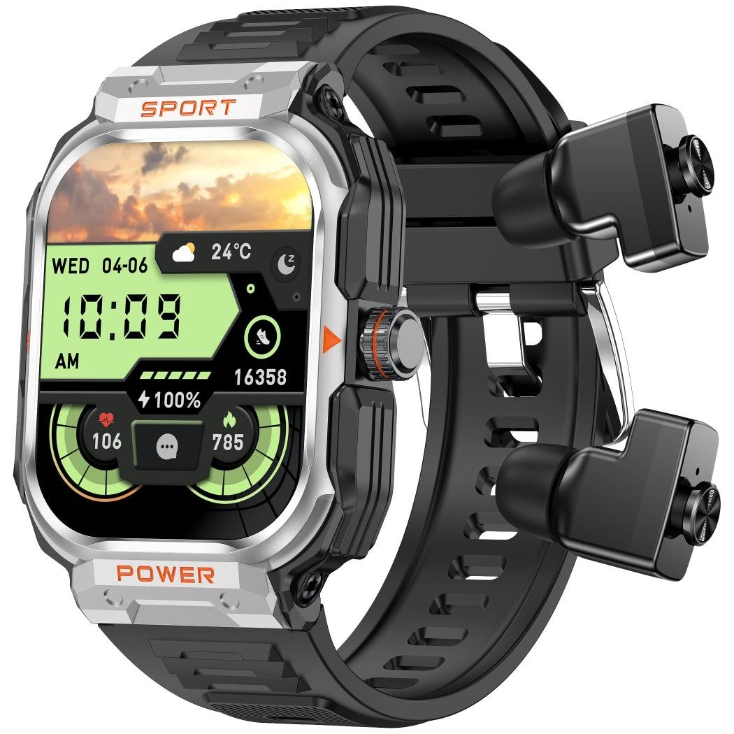 2024 New Premium Smart Watch with Earbuds 2 in 1 Headphones & Smartwatch, Fitness Tracker with Heart Rate Sleep Monitor