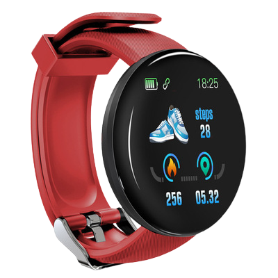 Hot Selling D18 Reloj Smart Watch Men Women With Blood Pressure Heart Rate Monitor Smartwatch Sport Tracker Pedometer