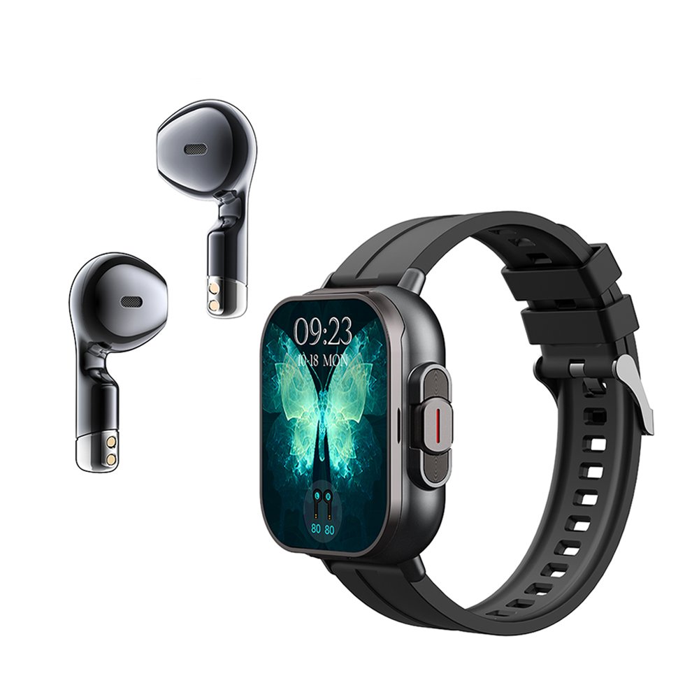 2024 Smart Watch BT Call 2 in 1 TWS Earphones with Earbuds NFC Health Monitoring Sports Smartwatch Headphones For Men
