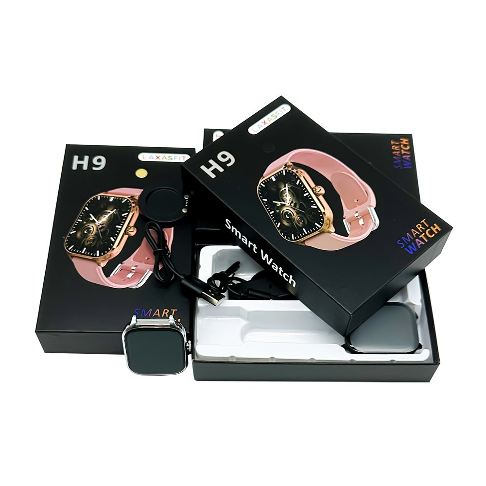 H9 Large screen Women Men smartwatch Pressure Sleep Monitor Fitness Tracker Heart Rate Tracking Smart Watch