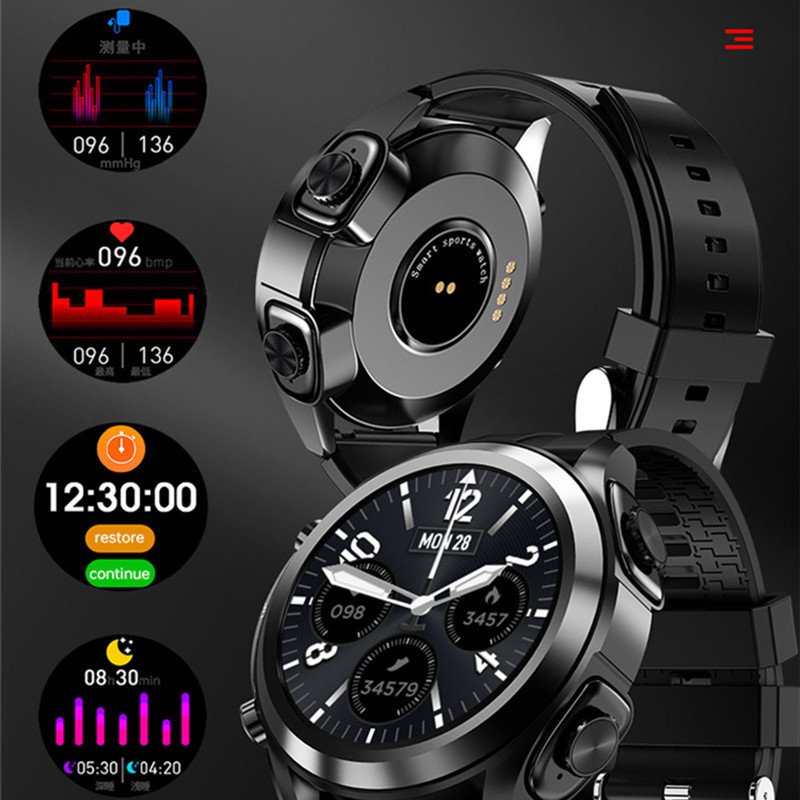 2022 New T10 Smart Watch With Earbuds 2 in 1 Sport Watches JM03 Smartwatch Bluetooth Earphone For Men Relojes Hombre
