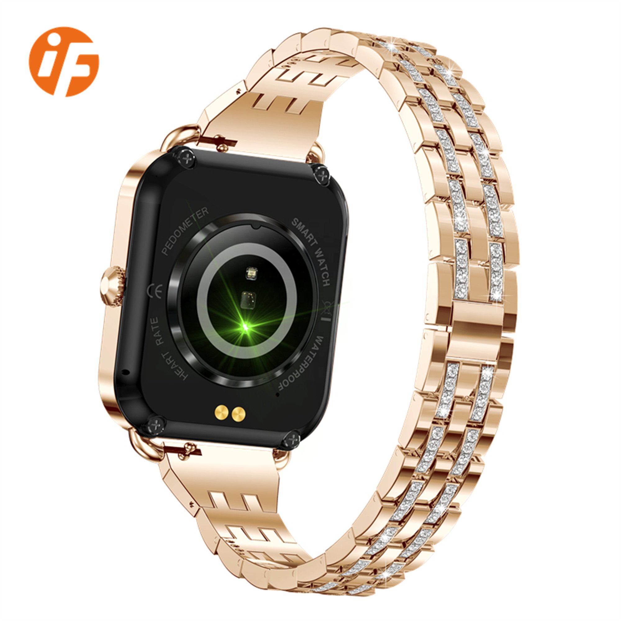 INNOFOVO I68 Fashion Luxury Quartz Watches with Diamonds for Ladies Women Smart Watch