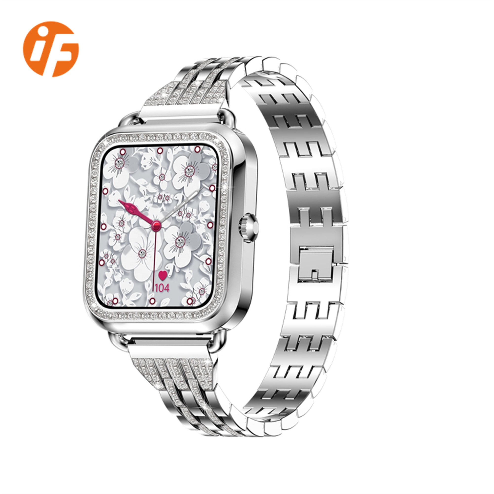 INNOFOVO I68 Fashion Luxury Quartz Watches with Diamonds for Ladies Women Smart Watch