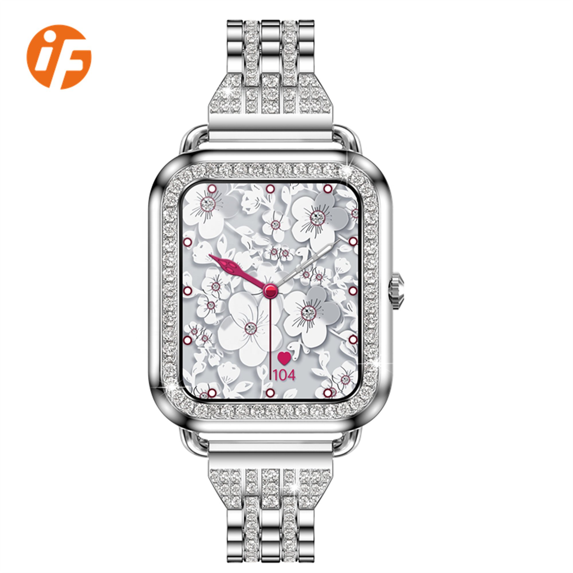 INNOFOVO I68 Fashion Luxury Quartz Watches with Diamonds for Ladies Women Smart Watch