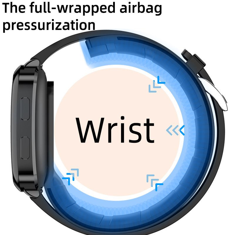 SKMEI P60 SmartWatch PPG Blood Pressure Full Wrapped Airbag Pressurization 1.65Inch Heart Rate Smart Watches
