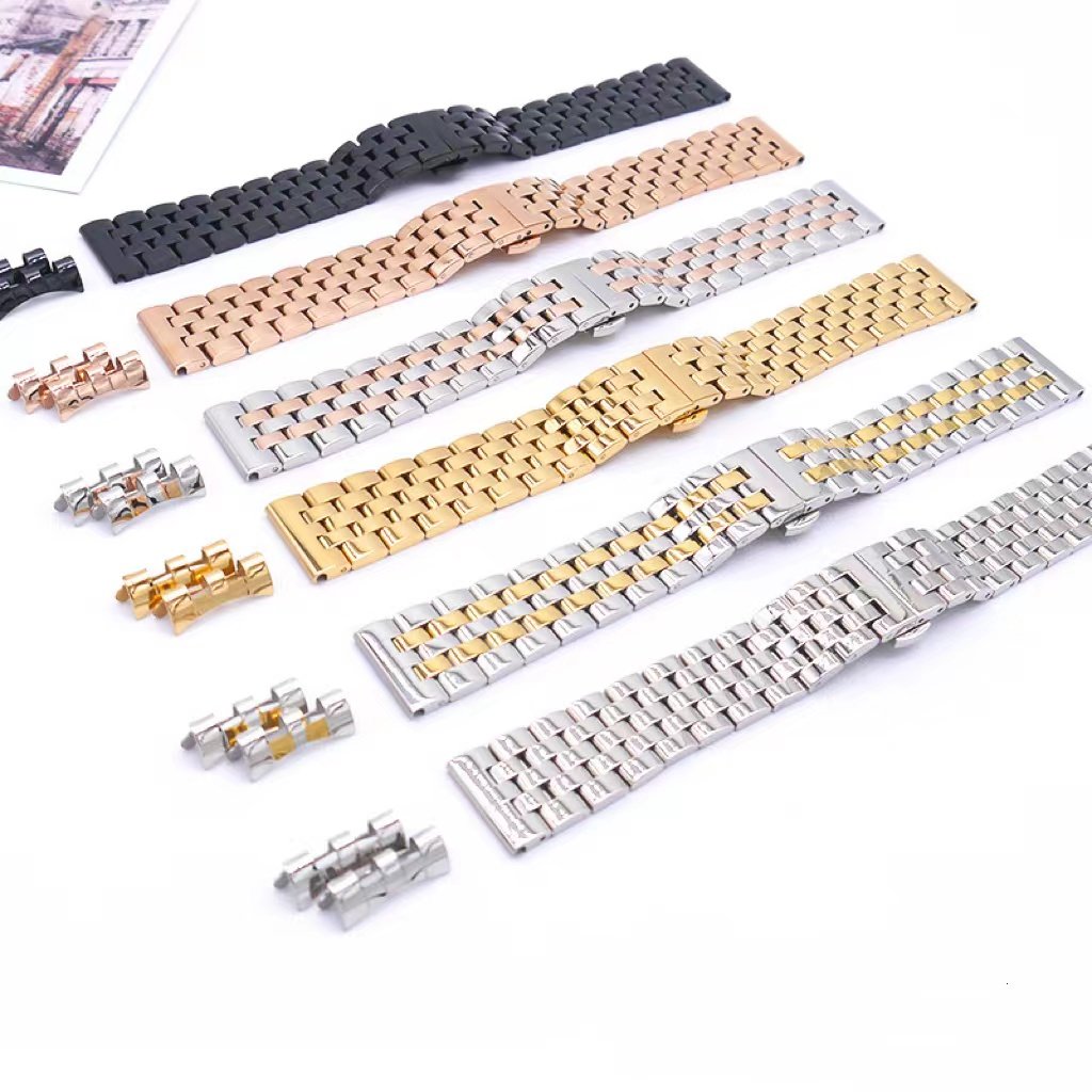 2024 Factory Wholesale Stainless Steel Metal Watch Band fashion Quartz Watches Customized for Smart watch strap