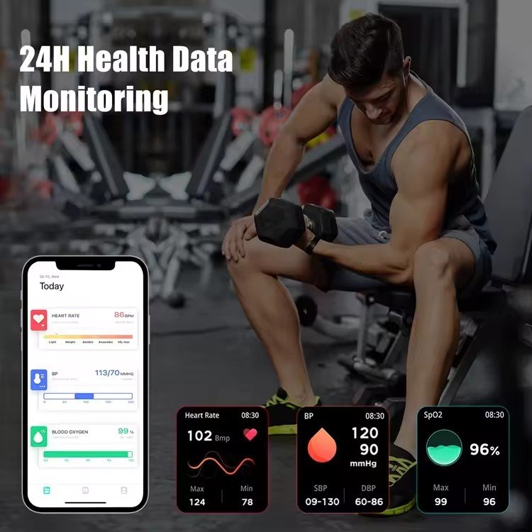 2024 C20 Pro Smartwatch 1.83 inch Screen IP68 Waterproof Heart Rate Monitor Outdoor Men Fitness Sport BT Call Smart Watch C20Pro