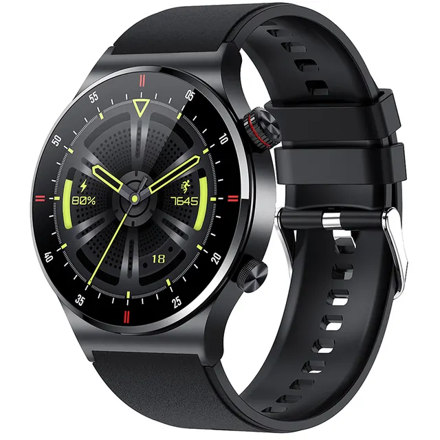2024 New Sport Tracker Wearable Devices QW33 Smart watch Men Full Touch Screen Smart Watch Bt Call Heart Rate Monitor