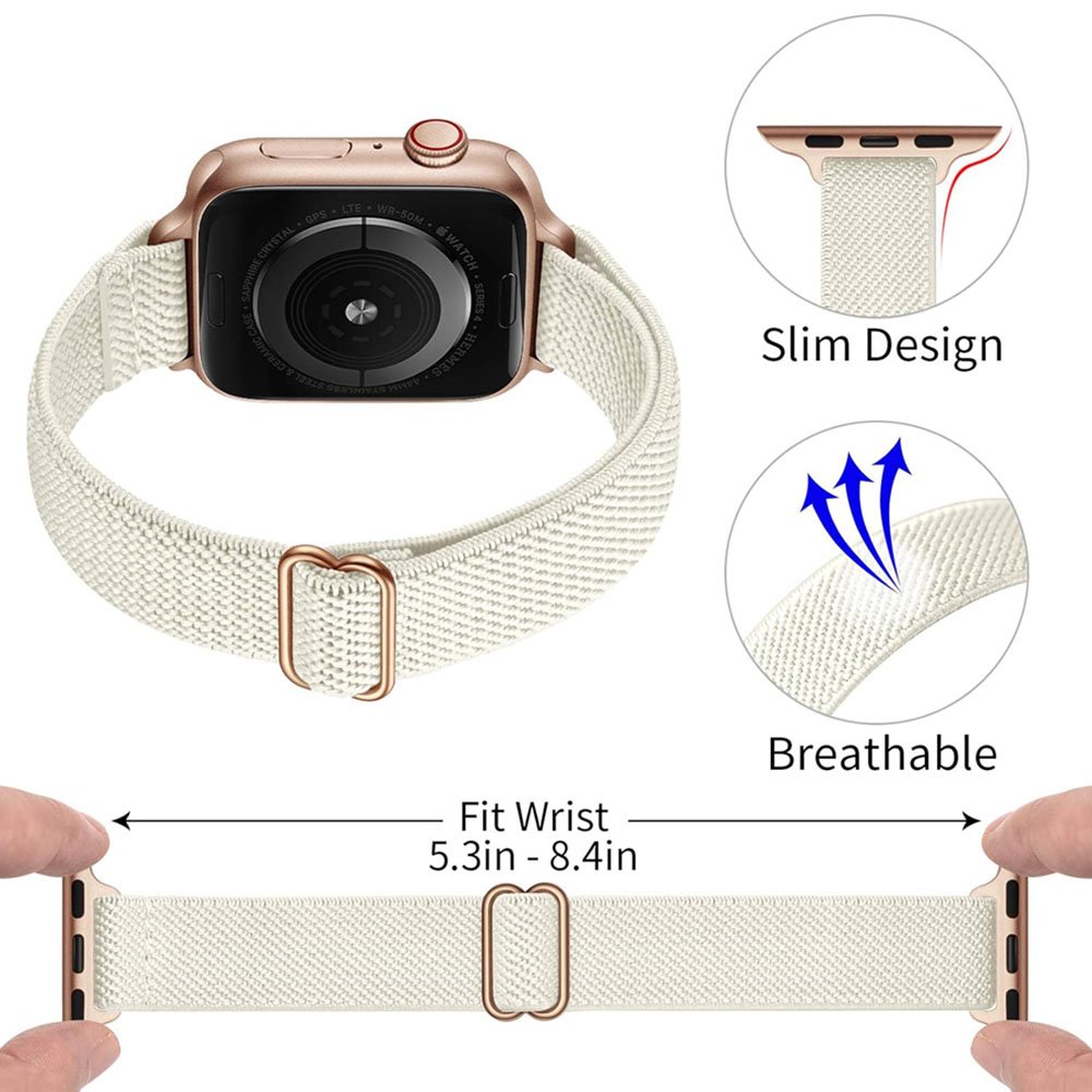 Elastic Nylon Strap Watch Bands for Smart Watches Luxury Sport Features Slim Breathable Nylon Watchbands
