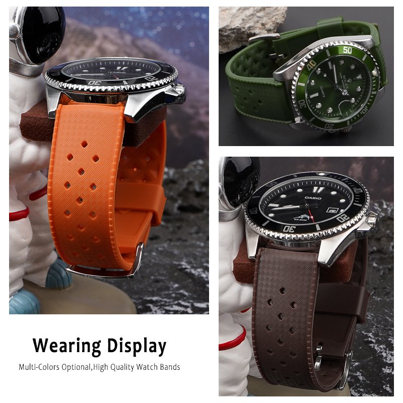 Fast Shipping Watchbands New Diver Waterproof Silicone Watch Bands 20mm 22mm Quick Release Rubber Smart Watch Straps