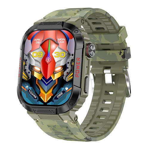 Three proof sports men smart watch IP68 waterproof Portuguese Ukrainian Arabic language compass games BT call smart watch