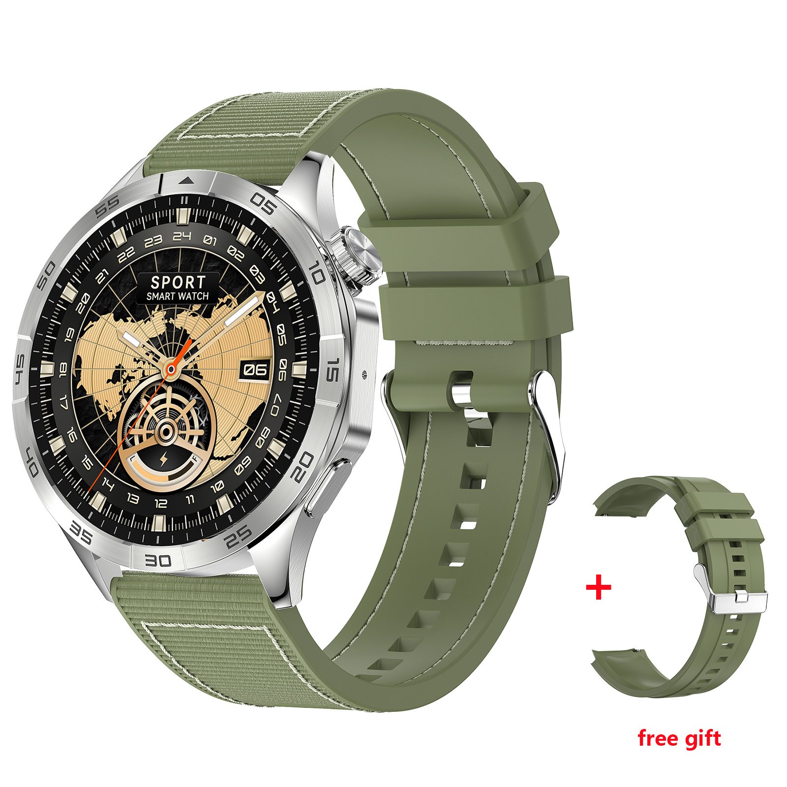 HK4 Smart Watch BT Call Wireless Charging 1.43inch AMOLED Screen IP68 Waterproof Health Fitness Sports NFC Smartwatch for Men