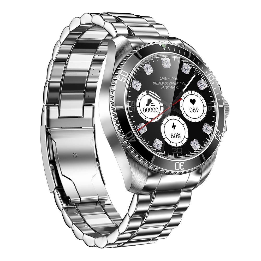 Fendior 2024 OEM ODM Smartwatch R1 3D Convex Real-Time Pointer Private Custom Logo Dial Heart Rate Blood Pressure Smart Watch