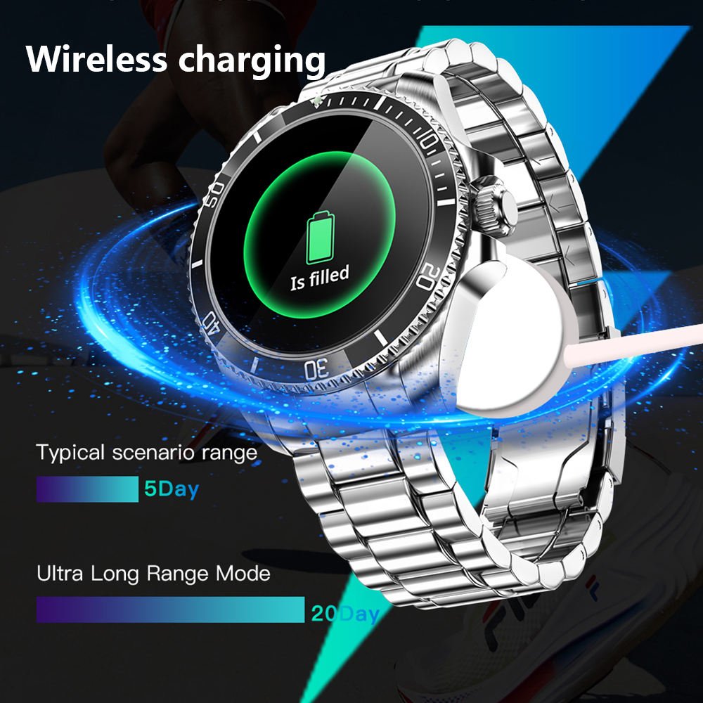 Fendior 2024 OEM ODM Smartwatch R1 3D Convex Real-Time Pointer Private Custom Logo Dial Heart Rate Blood Pressure Smart Watch