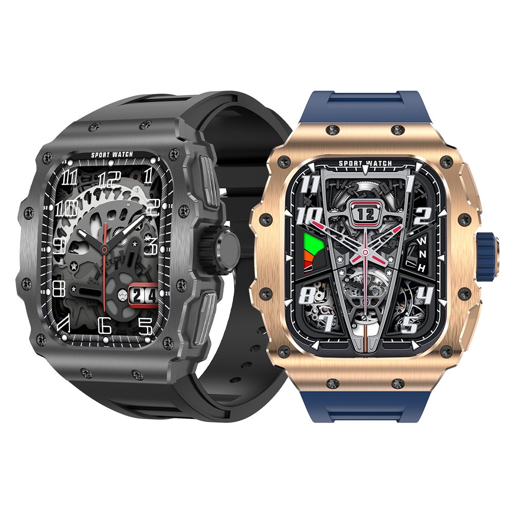 New AK65 1.95" AMOLED Sport Outdoor SmartWatch 2024 for IP68 Bt call heart rate detection android reloj smart watch 2024