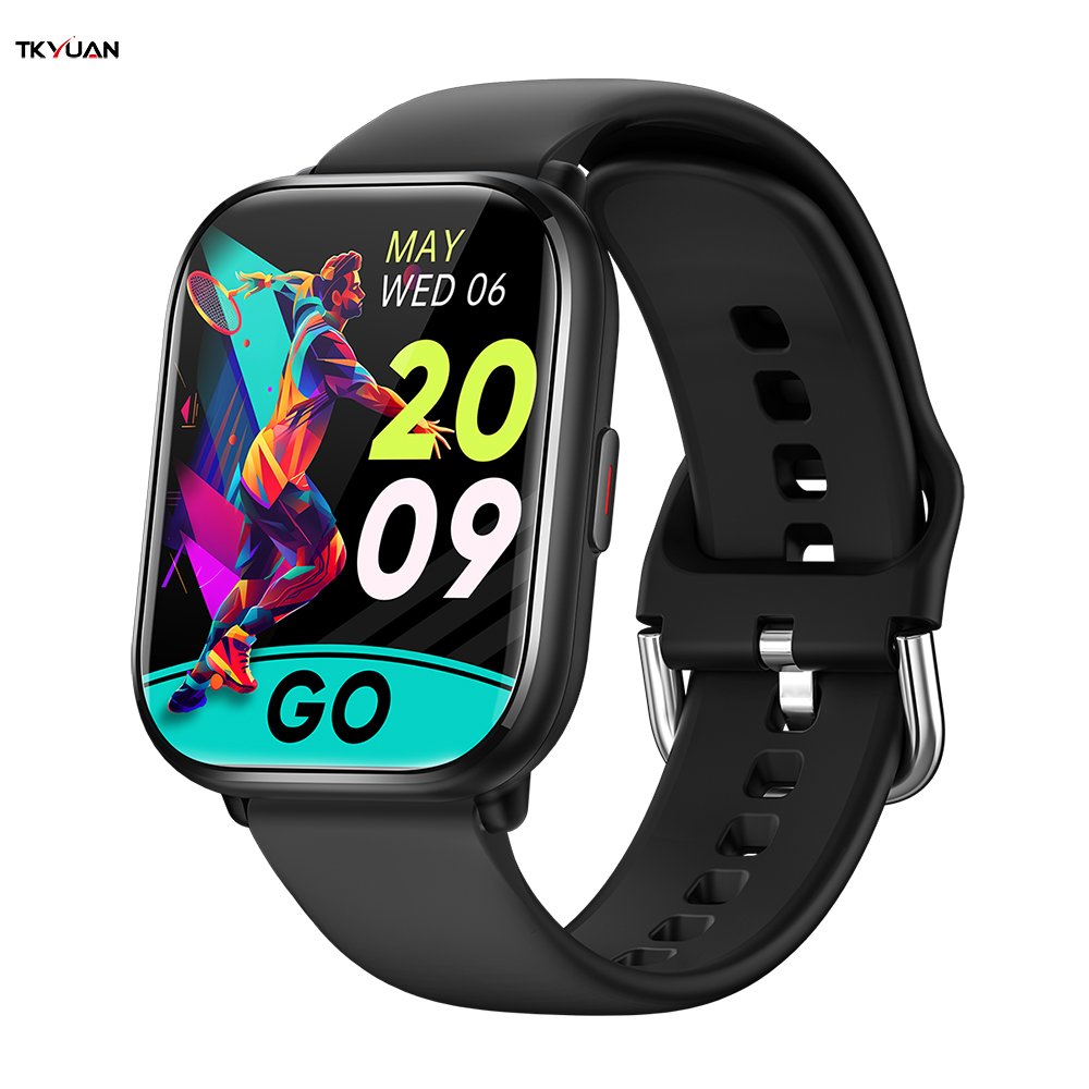 TKYUAN 1.7 Inch Smart Watch Heart Rate Monitor Sport Fitness Bracelet Intelligence Digital Clock Music Control Man Woman Watch