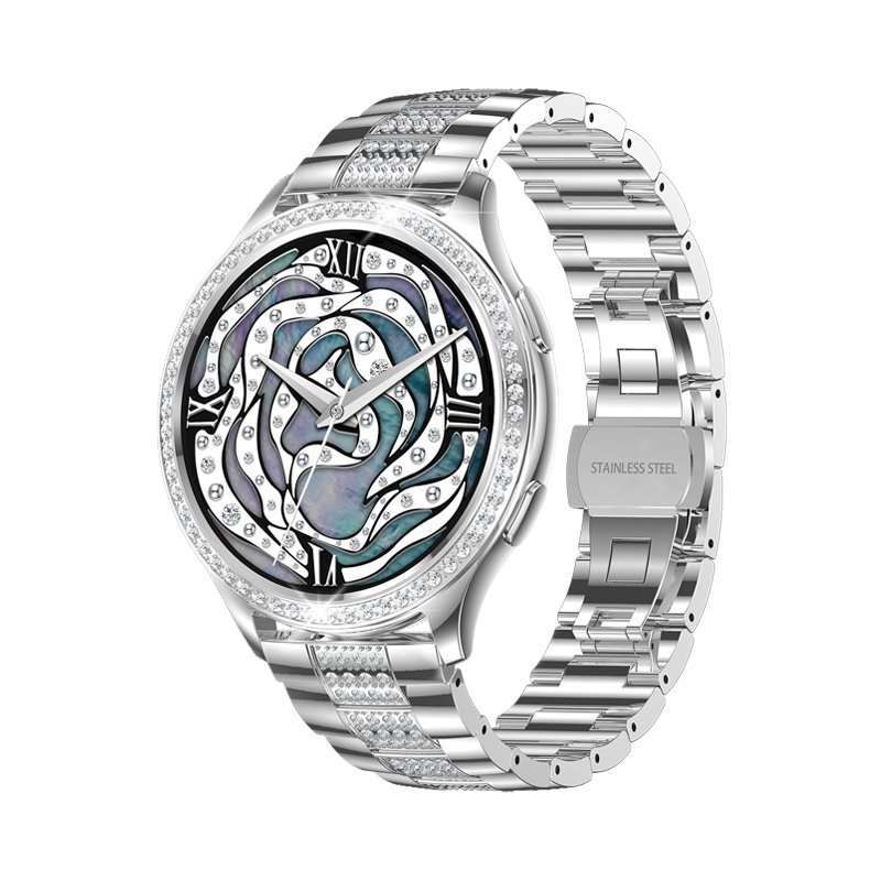 2023 Lady Smartwatch Bracelet Two Straps BT Call Fitness Bracelet Tracker 1.32 Inch AK53 Smart Watch For Women