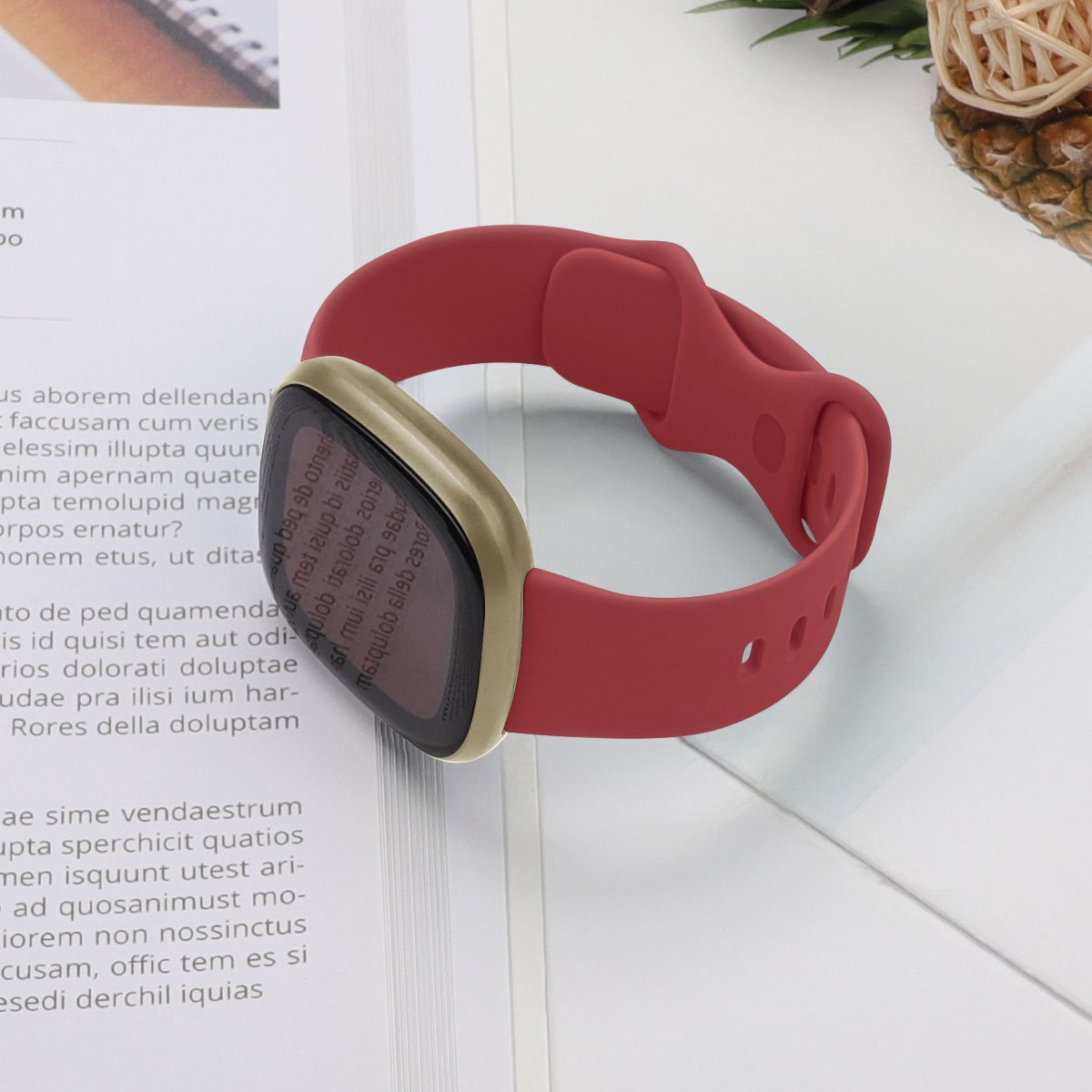 Pure Color TPE Fitness Sport Rubber Smart Watch Band Bracelet for Fitbit Versa 3/Sense TPU Watch Straps