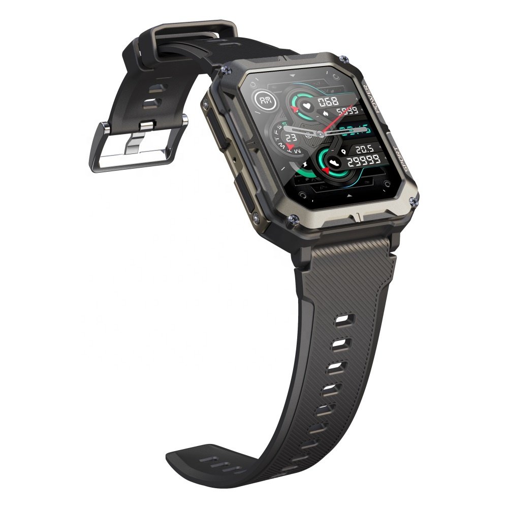 Smart Watch C20 Pro 1.83Inch Men Music BT Call Outdoor Sports Fitness Tracker Heart Rate Blood Pressure Blood Oxygen Smartwatch