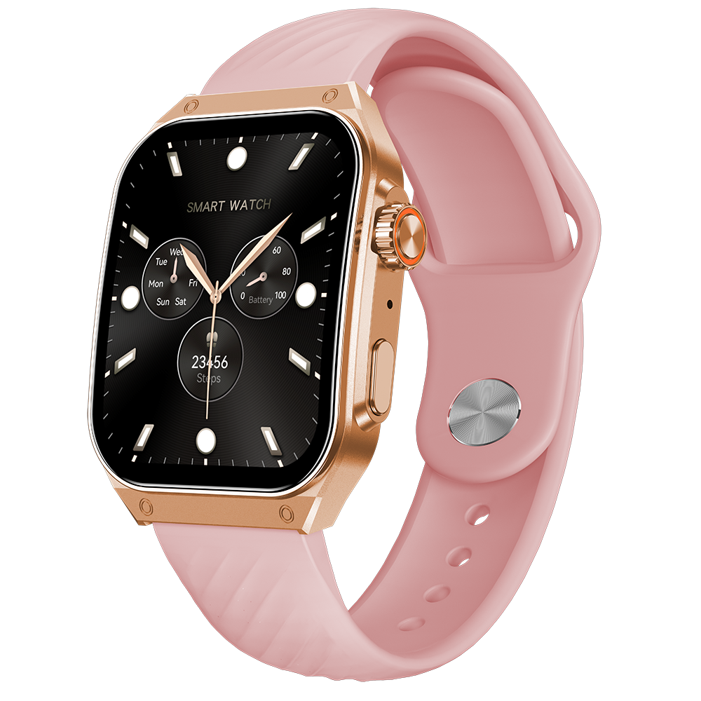 SMA AM15 AMOLED Display 1.96-Inch Smart Watch Bluetooth SOS Calling Heart Rate Blood Oxygen Smartwatch