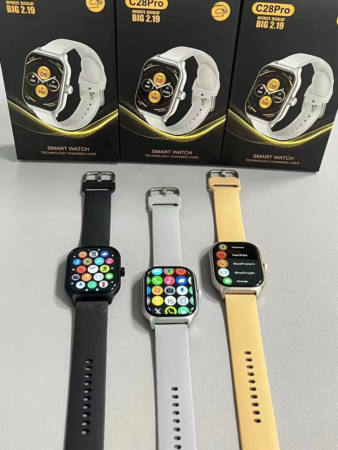 Cheap Smart Watches C 28 pro Hot Selling Fashion Sport Reloj Smart Bracelet Heart Rate Fitness Tracker Smartwatch Y13