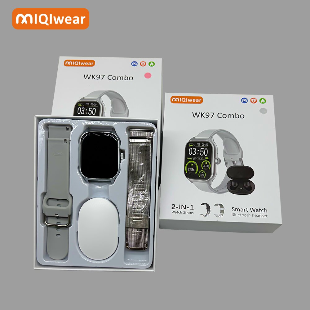2024 Newly launched latest smartwatch WK97 with earphone double straps series 9 smartwatches pk i8 ultra i9 ultra T55 pro max